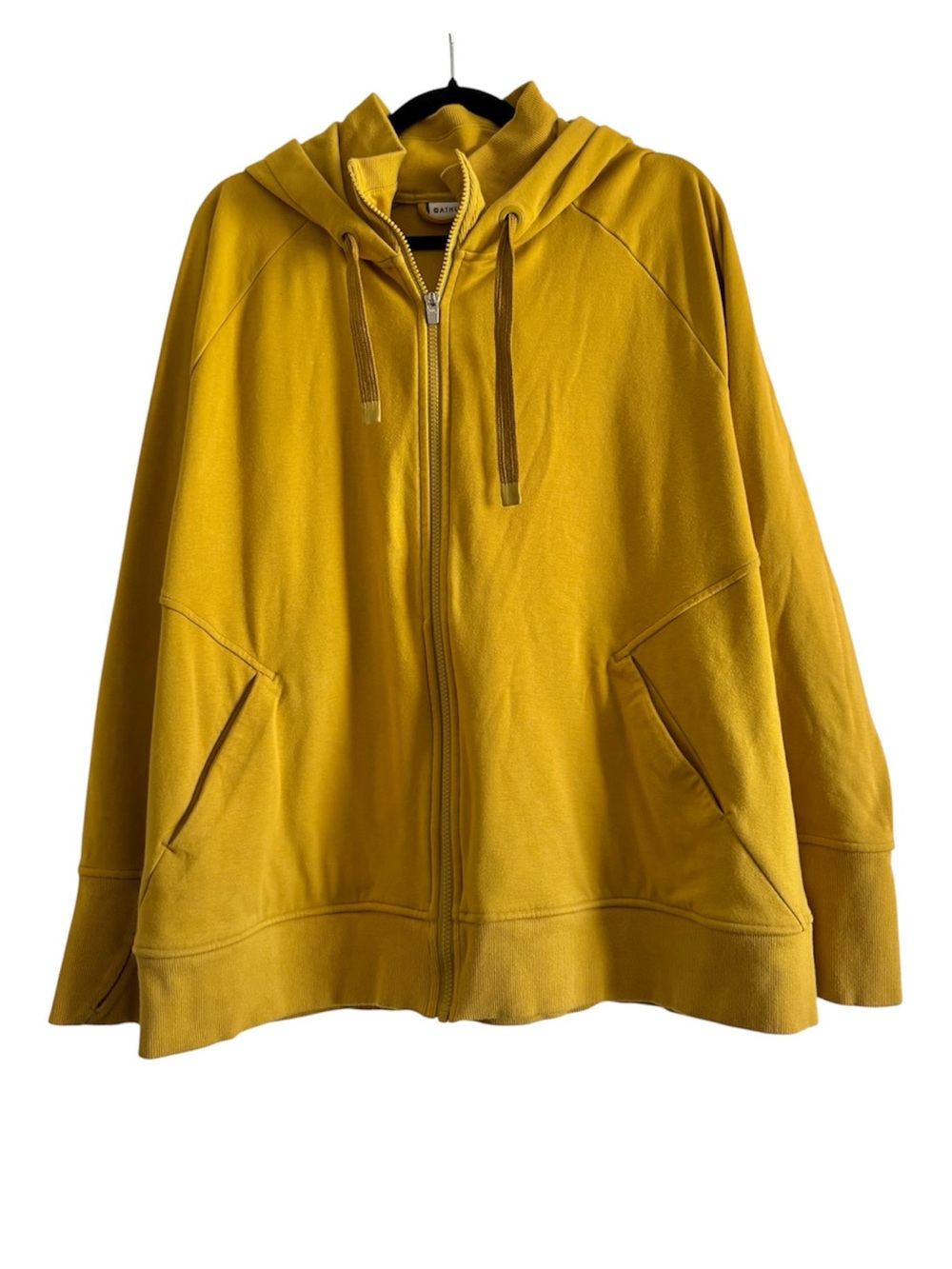 Athleta Triumph Full Zip Hoodie Oxidized Yellow 2X